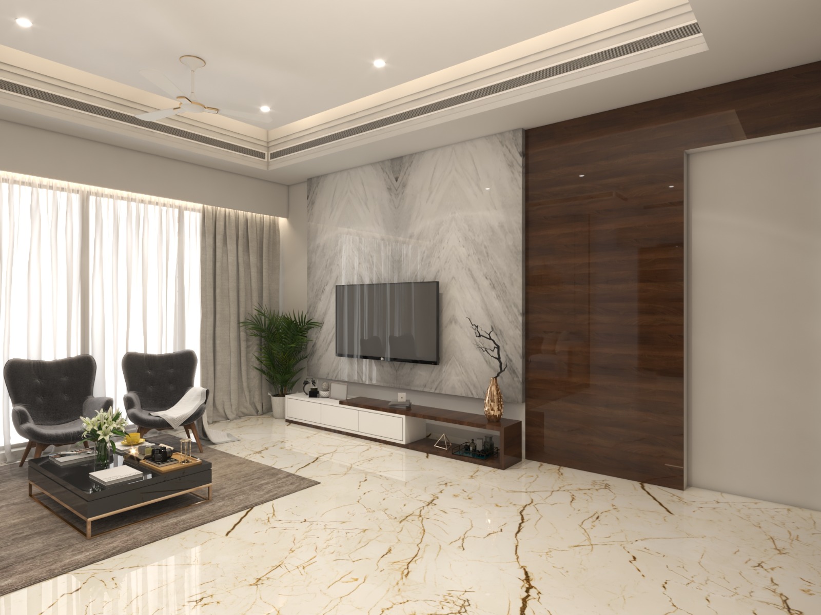 Modern living room interior